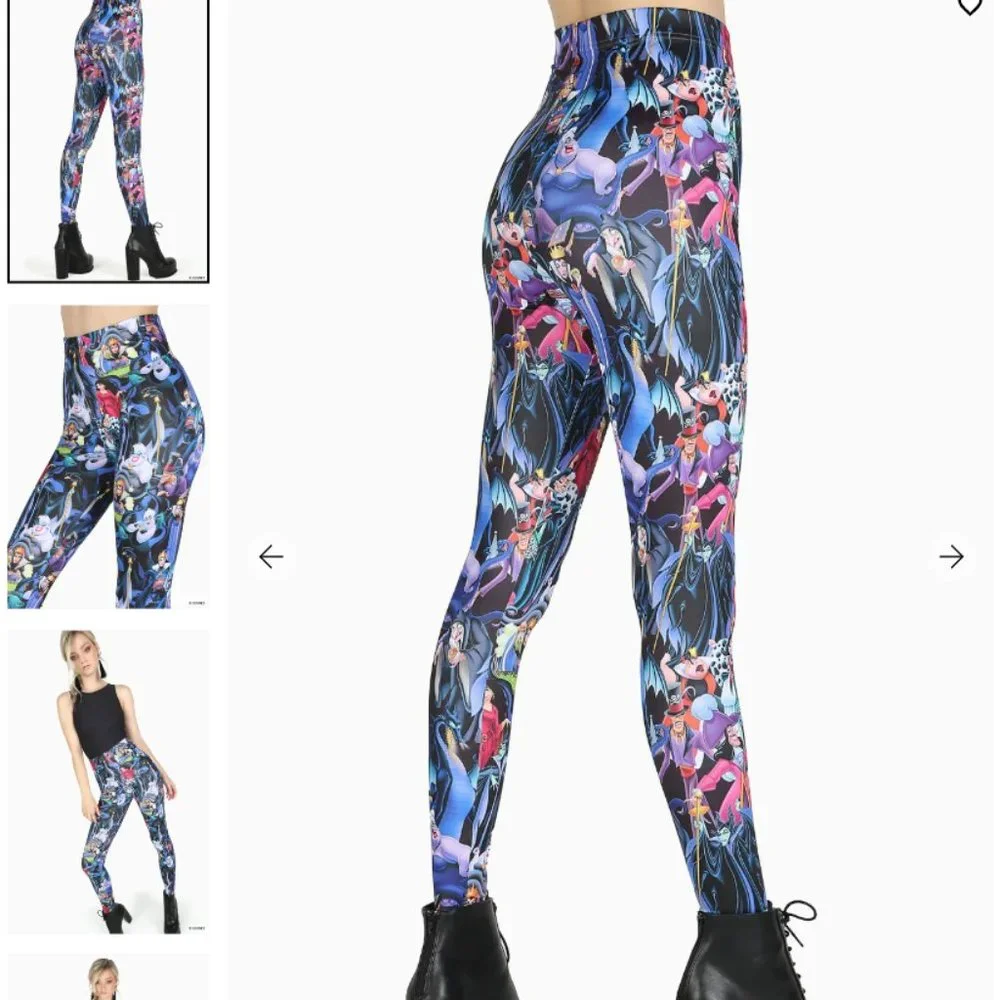 DISNEY VILLAINS HWMF LEGGINGS 2.0 - LIMITED - Blackmilk - Size M - Picture 2 of 3